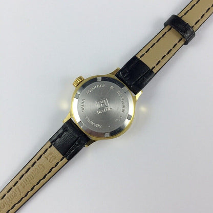 HAIDA Lady's manual mechanical watch with 17 jewels, golden nails, and gradient green oval dial for elegant wear.