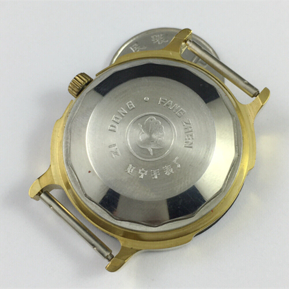 Kongque 37mm automatic watch with black dial, Roman numerals, and 33-jewel precision movement.