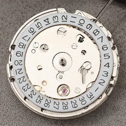 In China hergestelltes automatisches mechanisches Dandong-Uhrwerk aus Silber mit Sekundenstopp