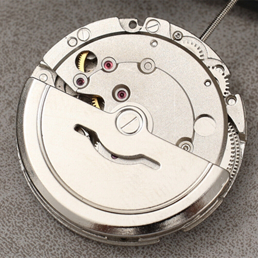In China hergestelltes automatisches mechanisches Dandong-Uhrwerk aus Silber mit Sekundenstopp