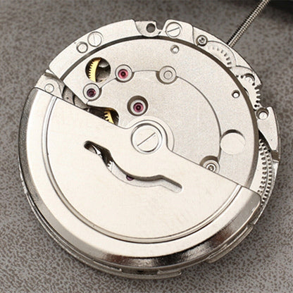 In China hergestelltes automatisches mechanisches Dandong-Uhrwerk aus Silber mit Sekundenstopp
