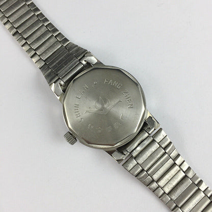 33 mm China Chunlan Stahlhandbuch mechanische Uhr 17 Juden Silber Dial+Uhrenband