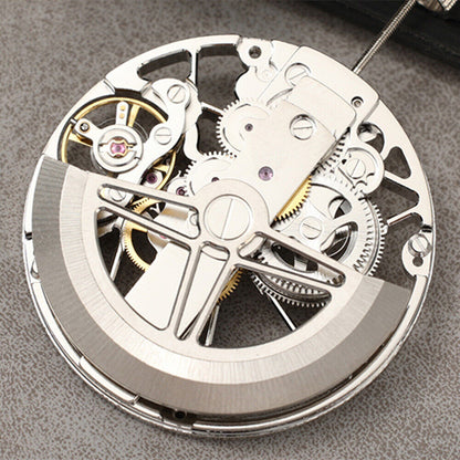 Mouvement mécanique automatique à 2 aiguilles Dandong 8306 creux en argent fabriqué en Chine