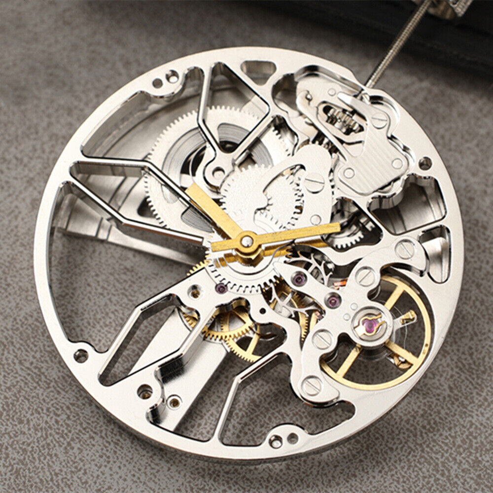 Mouvement mécanique automatique à 2 aiguilles Dandong 8306 creux en argent fabriqué en Chine