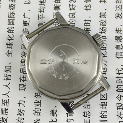 Liaoning Kongque lady mechanical watch with golden dial, 19 jewels, elegant design for daily wear accessories.