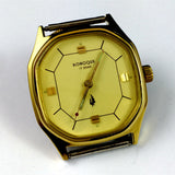 35mm China Kongque Manual Mechanical Watch 17 Jews Golden Dial 3 Hands with Lume