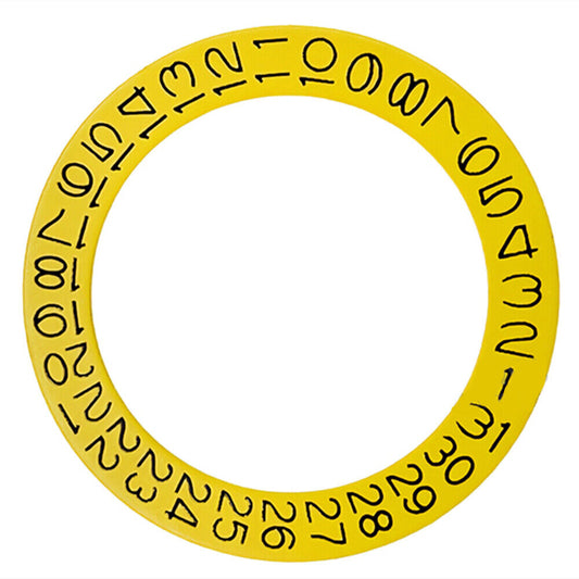 Yellow Background Date Disk Wheel Date Wheel for Movement NH35 NH36 Date At 3