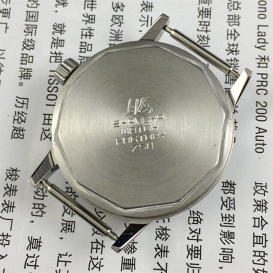 32mm Shanghai Factory manual mechanical watch with 19 jewels, shock-resistant design for durability.