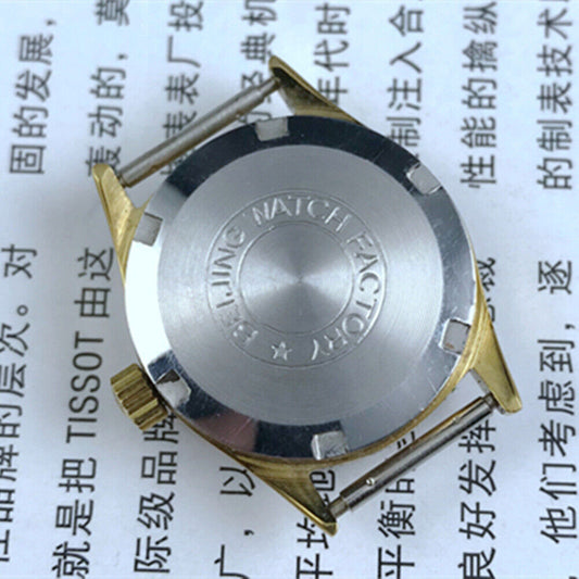 Double Rhomb Lady Watch with Dark Brown Dial, Single Calendar, Manual Mechanical Movement, elegant accessory.