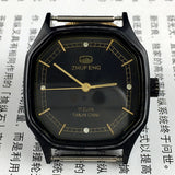 Zhufeng Octagonal Black Case Golden Nail Black Manual Mechanical Men Lady Watch