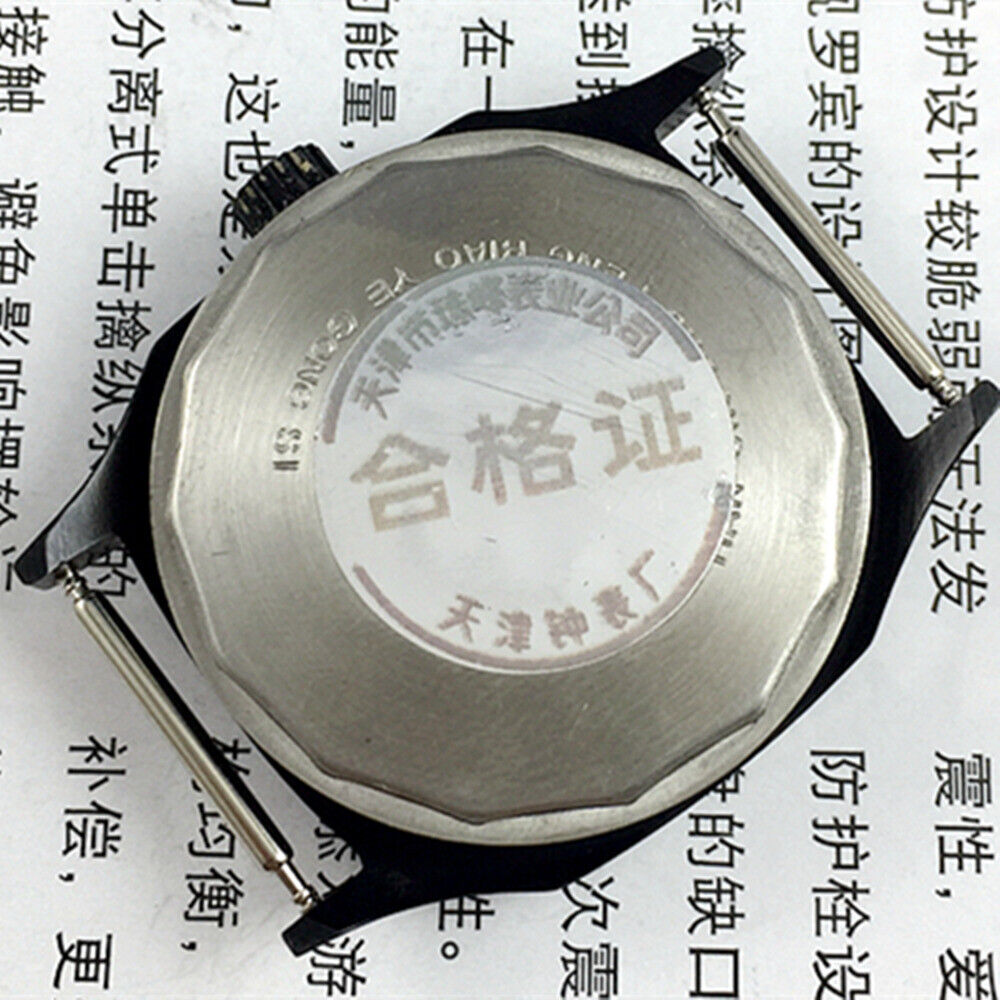Zhufeng black octagonal watch with gold accents, manual mechanical movement, stylish unisex accessory.