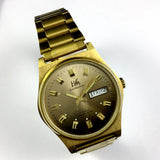 Shanghai Factory Made Manual Mechanical Watch Dark Brown Dial Double Calendar