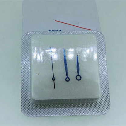 Blue baking finish watch hands for ETA 2892/2824/2836 movement, precise fit.