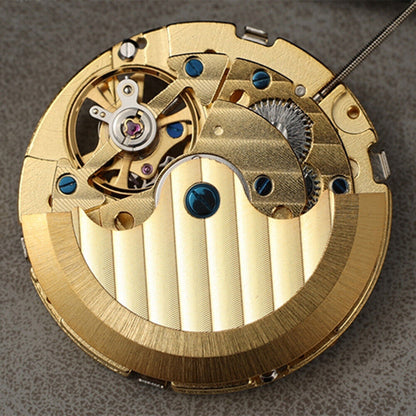 Mouvement mécanique automatique à calendrier perpétuel multifonctionnel doré de Shanghai