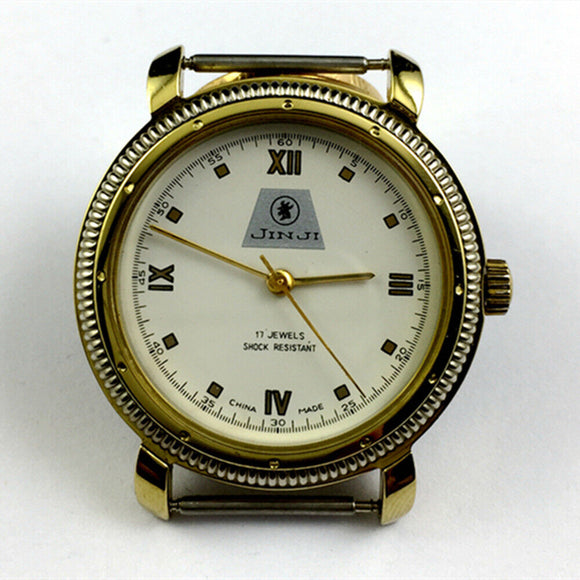 SHANGHAI JINJI Manual Mechanical Watch 17 Jews Roman Numerals Shock-Resistant