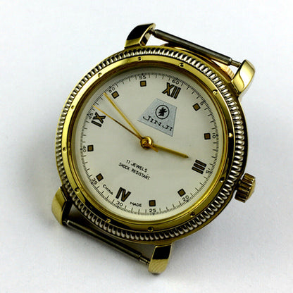 Montre mécanique manuelle SHANGHAI JINJI 17 chiffres romains juifs résistante aux chocs