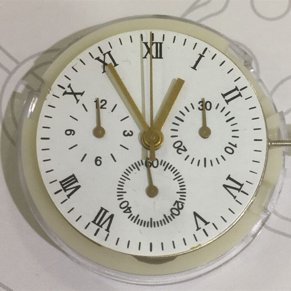 Mechanical watch movement 7750 7753 with small second at 6, 3 hands, China made, precise timing.