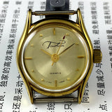 TAISHAN Manual Mechanical Lady Watch 19 Jews Champagne Golden Dial Golden Case