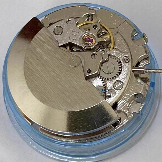 Asian Tianjin Seagull ST6 watch with 3 hands and moon phase at 6 o?clock, automatic mechanical movement.