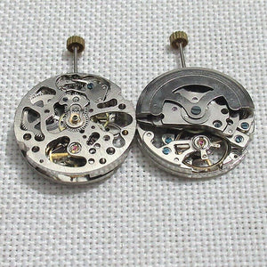 26.5mm China DANDONG 7120 Automatic Mechanical Watch Movement Hollow Silver