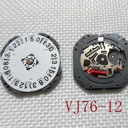 Hattori Epson TMI VJ76 VJ76B Watch Quartz Movement Japan Made Date At 6/12