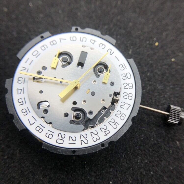 Original ETA G10.212 G15.211 Watch Quartz Swiss Made Movement Date At 3/4