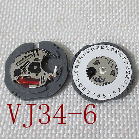 Hattori Epson TMI VJ34 VJ34B Watch Quartz Movement Date At 3/6 Japan Made