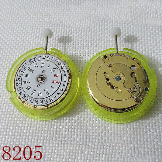 Mouvement mécanique automatique 8205 2813 3 aiguilles doré MINGZHU 2813 Date Jour