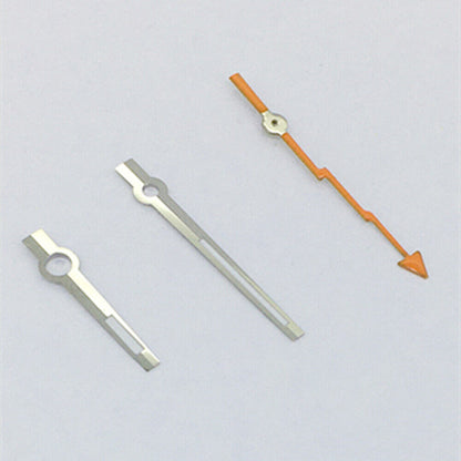 Aiguille des secondes orange avec garniture argentée et aiguilles luminescentes pour montres Asian 8215/2813/8205