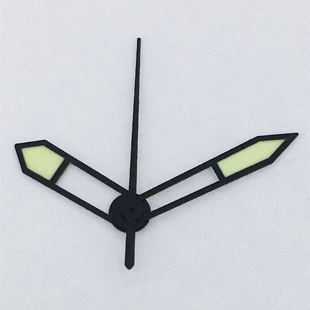 1. Three green luminous watch hands with black trim for Asian 8215/2813/8205 movements.  