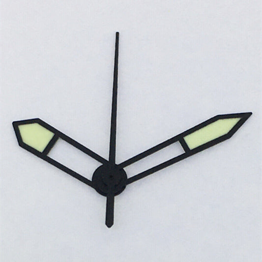 1. Three green luminous watch hands with black trim for Asian 8215/2813/8205 movements.  