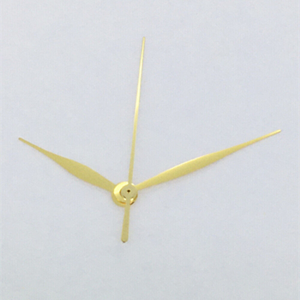 Golden polished long watch hands by NO Lume, compatible with Asian 8215/2813/8205 movements