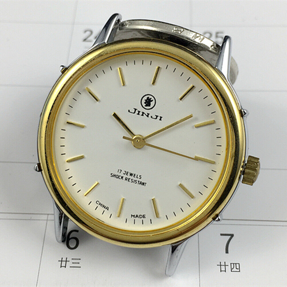 37mm SHANGHAI JINJI Manual Mechanical Watch 17 Jews Golden Nail Shock-Resistant