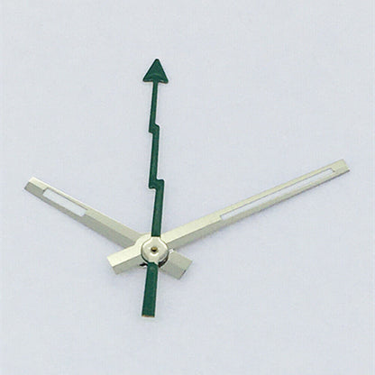 Lume silver-trimmed green second hand designed for Asian 8215/2813/8205 watch movements.