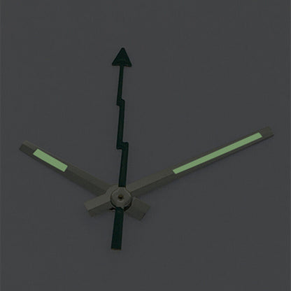 Lume silver-trimmed green second hand for Asian 8215/2813/8205 watch movements.