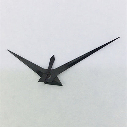 Long pointed black watch hands without lume, compatible with ST3600/ST3620/ETA6497/6498 movements, brand quality.