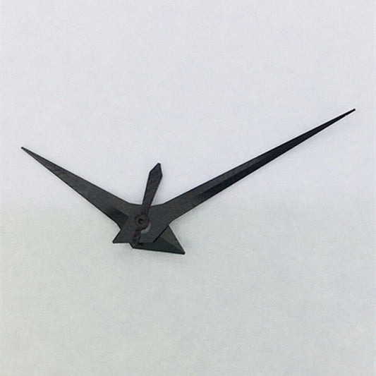 Long pointed black watch hands without lume, compatible with ST3600/ST3620/ETA6497/6498 movements, brand quality.