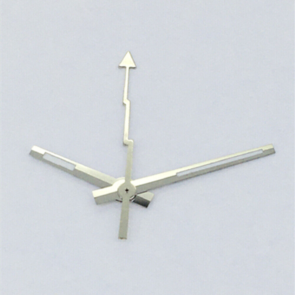 Aiguilles de seconde lumineuses vertes argentées pour montres Asian 8215/2813/8205