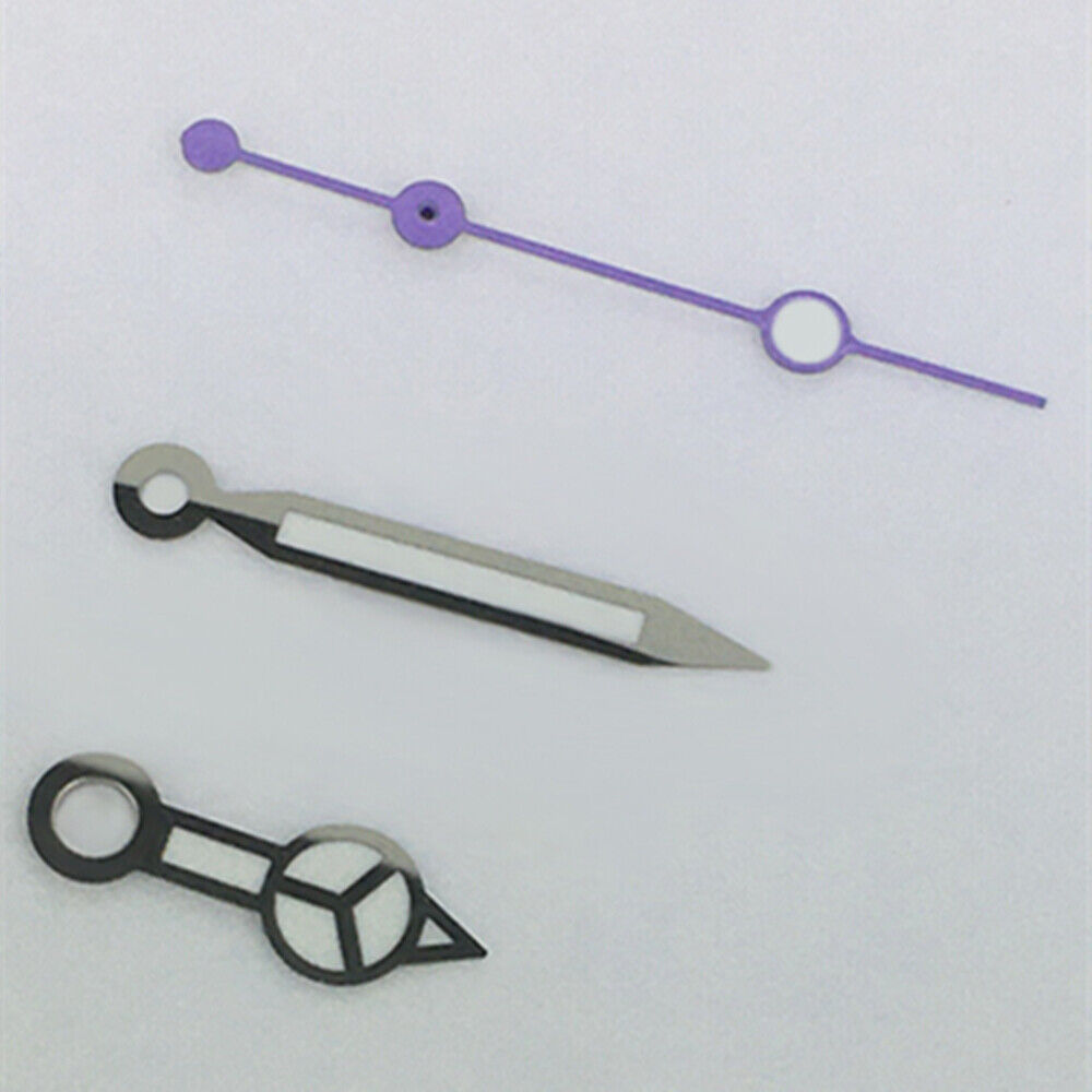 Purple second hand with green luminous tip for ETA2836/2846/2824 watch movements.