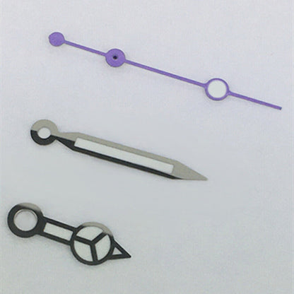 Purple second hand with green luminous tip for ETA2836/2846/2824 watch movements.