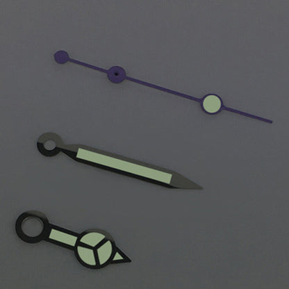 Purple second hand with green luminous tip for ETA2836/2846/2824 watch movements.