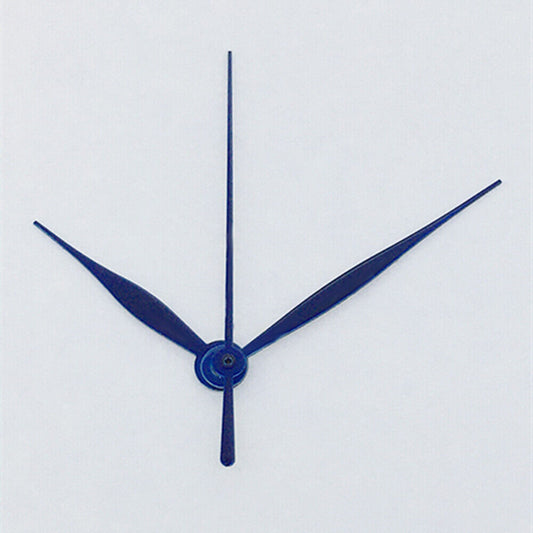 NO Lume Blue polished long watch hands for Asian 8215/2813/8205 movement, precise fit and stylish design.
