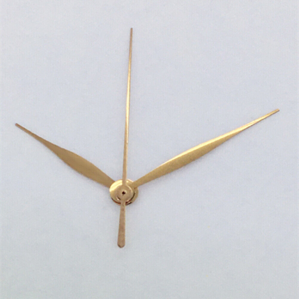 Rose gold polished long watch hands by NO Lume, compatible with Asian 8215/2813/8205 movements.
