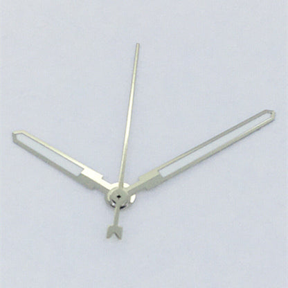 Men's silver-trimmed green luminous watch hands, compatible with Asian 8215/2813/8205 movements, perfect for watch repair.