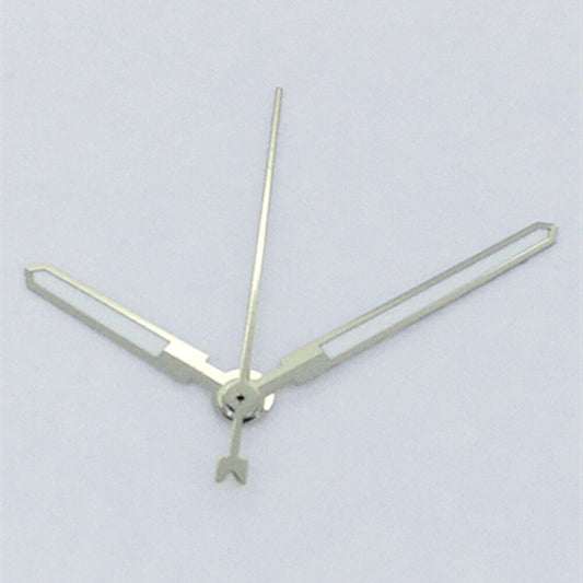 Men's silver-trimmed green luminous watch hands, compatible with Asian 8215/2813/8205 movements, perfect for watch repair.