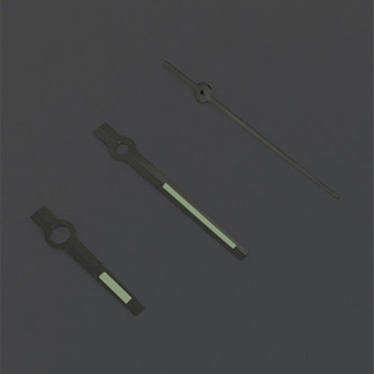 Aiguilles de seconde lumineuses vertes argentées pour montres Asian 8215/2813/8205
