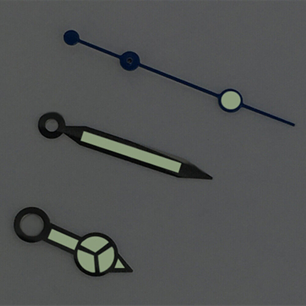 Dark blue luminous second hand with green glow for ETA2836/2846/2824 movements watch accessory.