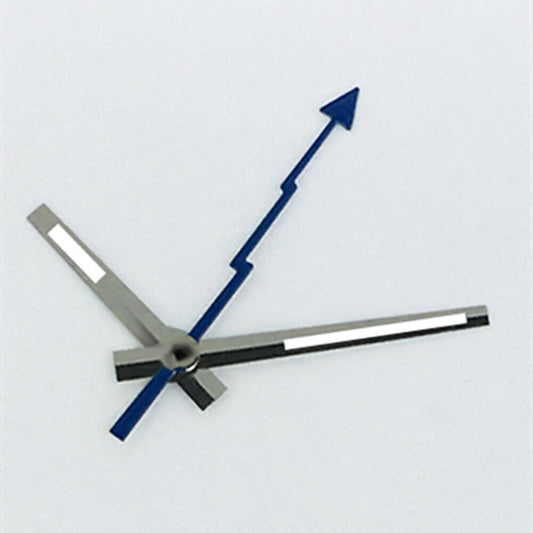 Lightning silver-trimmed green lume watch hands for ETA2834/2836/2824 movements.