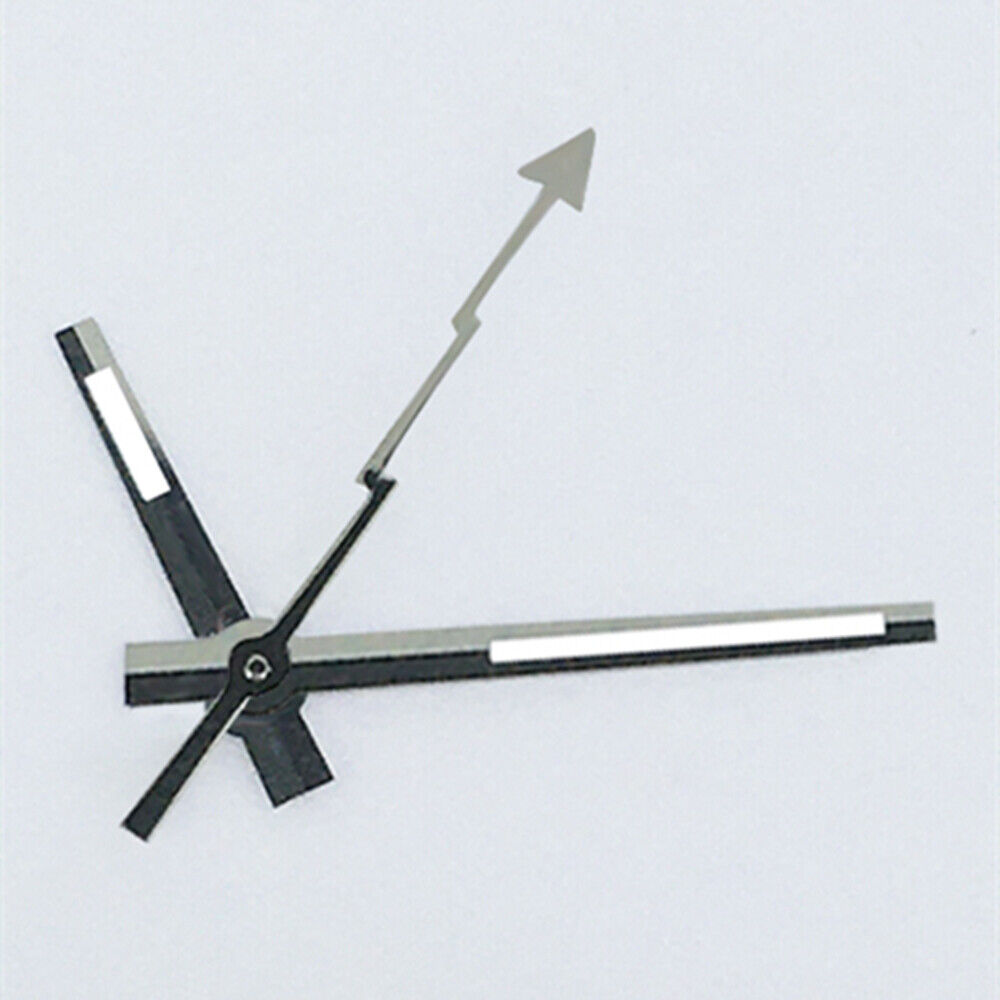 Silver-trimmed green luminous watch hands for ETA2834/2836/2824 movements.