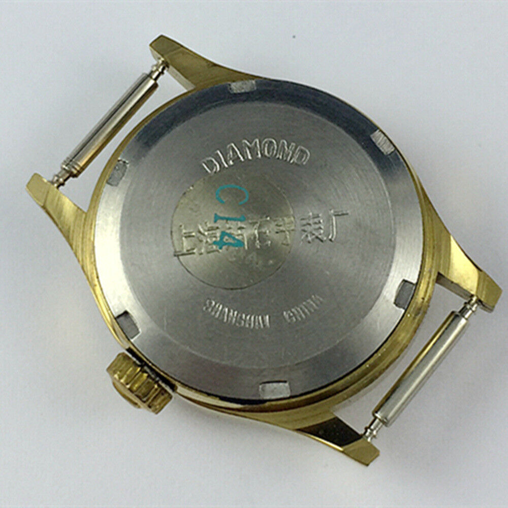 SHANGHAI DIAMOND 25mm oval green dial lady watch with 17 jewels, manual mechanical for elegant style